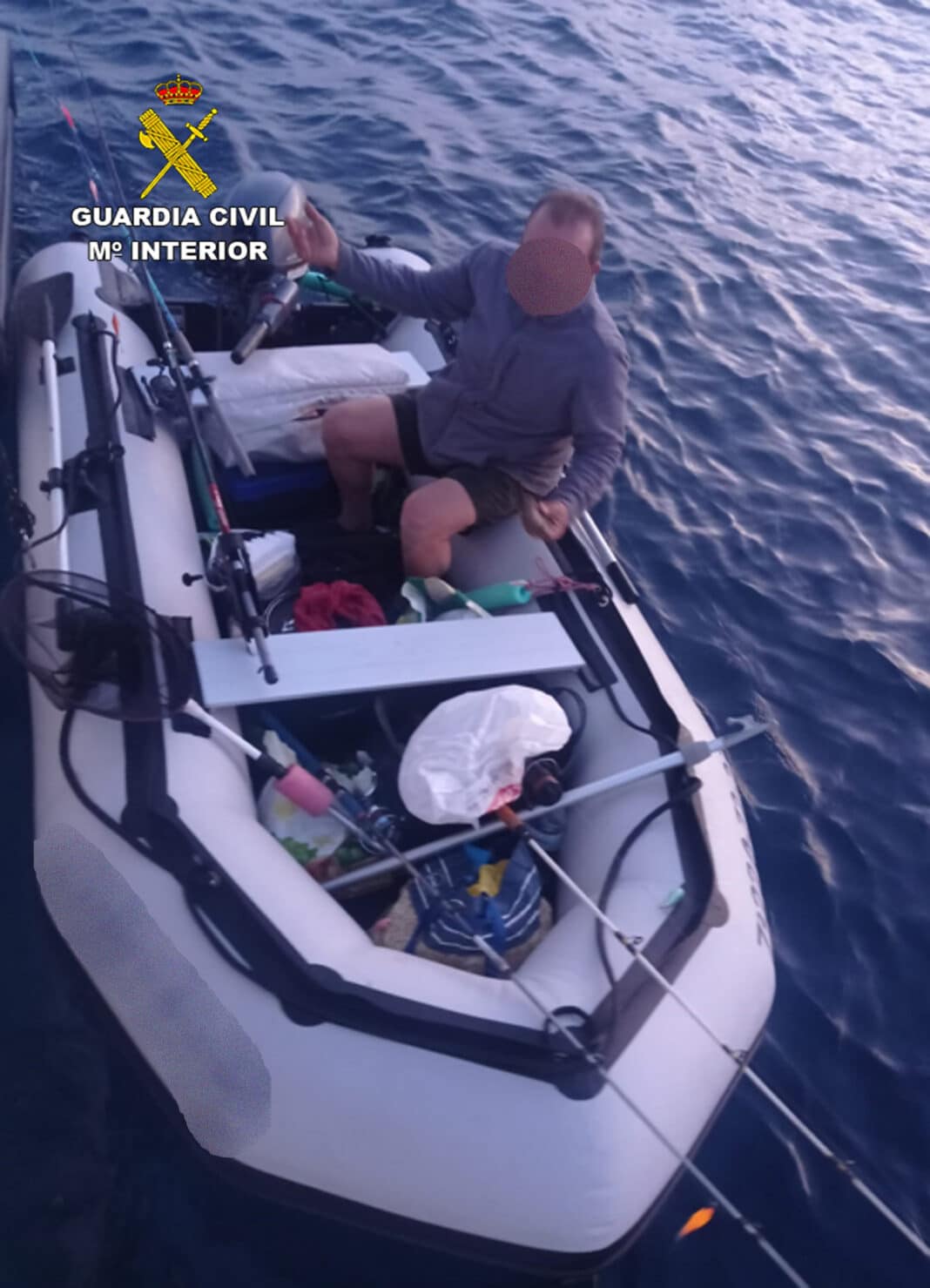 Despite repeated instructions from the officers, the sole occupant of the vessel appeared disoriented and failed to comply