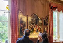 La Guardia Civil récupère 3 millions d'euros d'œuvres d'art volées et introduites clandestinement d'Espagne en Italie Une enquête plus approfondie a révélé que plus de 90 articles avaient été déplacés de Marbella vers l'Italie par l'intermédiaire d'une société de transport non spécialisée.