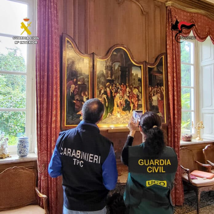 Further investigation revealed that over 90 items had been moved from Marbella to Italy using a non-specialized transport company.