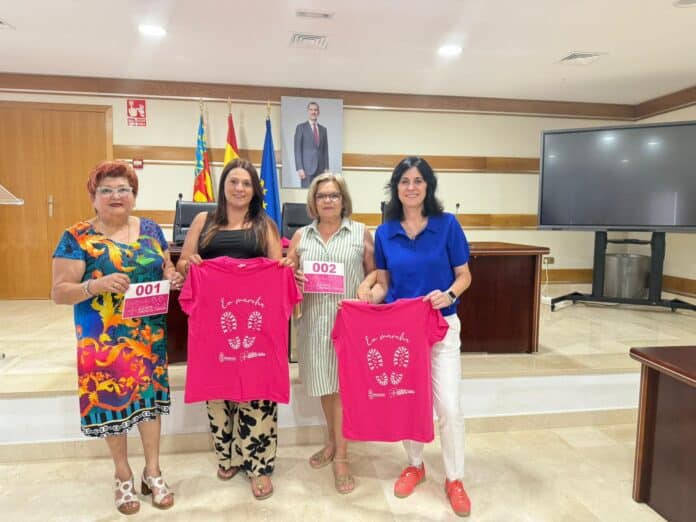 Representatives from the association visited the Town Hall earlier this week to collect the donated t-shirts in preparation for the event.