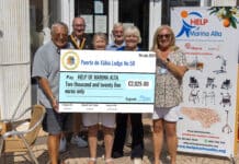 Puerto de Xàbia Lodge Nr. 58 spendet 2,025 € an Help of Marina Alta Die Loge Nr. 58 von Puerto de Xàbia hat Help of Marina Alta eine Spende in Höhe von 2,025 € überreicht und damit das langjährige Engagement der Freimaurer für wohltätige Zwecke bekräftigt.