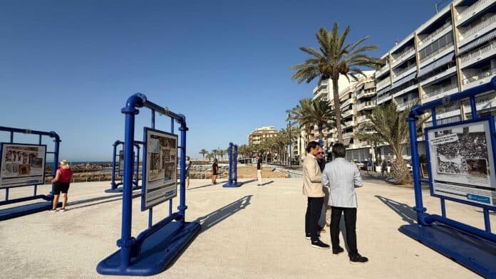 La inauguración tuvo lugar en el mirador de la Playa del Cura, donde antiguamente se encontraba el antiguo "Tintero".