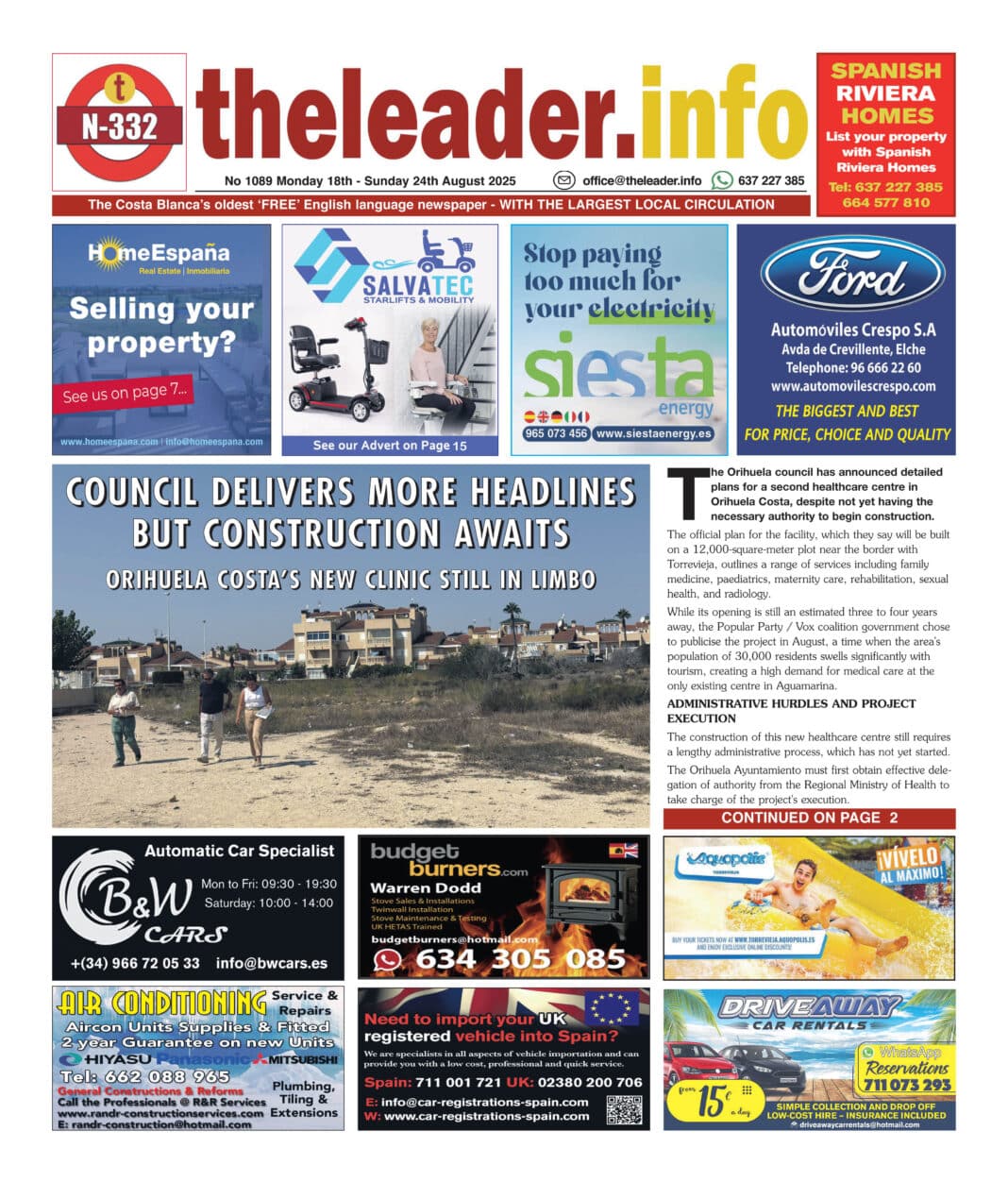 The Leader Newspaper 18 August 25 – Edition 1089