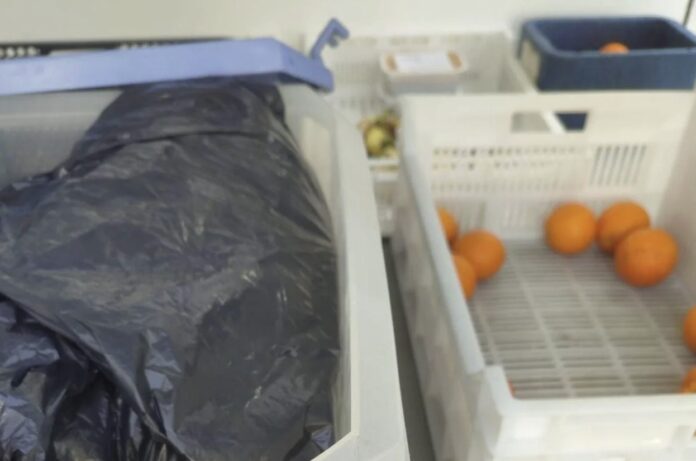 Union sources report that dirty sheets and clothing covered in urine and faeces are being transported alongside food, including desserts and bread, in unmarked vans.