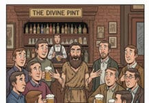 Zgarniam korzyści z oddania potępionych diabłu! „Baptysta” przemówił. „Comaskey, jesteś geniuszem… nie, nie… jesteś świętym!” Rozglądając się wokół, zawołał radośnie: „wszyscy jesteśmy świętymi”