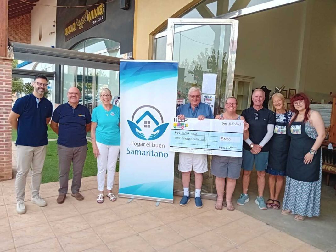 HELP Murcia Mar Menor is pleased to announce a generous donation of €3,000 to Hogar El Buen Samaritano, a vital organisation supporting vulnerable families and individuals in the Murcia region.