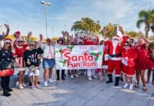 “Warning: High Chance of Jolly Jingles and Excessive Cheer at Santa Fun Run!” Behind the fun and festive atmosphere lies an important purpose: raising money in the fight against cancer. As the Pink Ladies remind everyone, cancer never takes a holiday