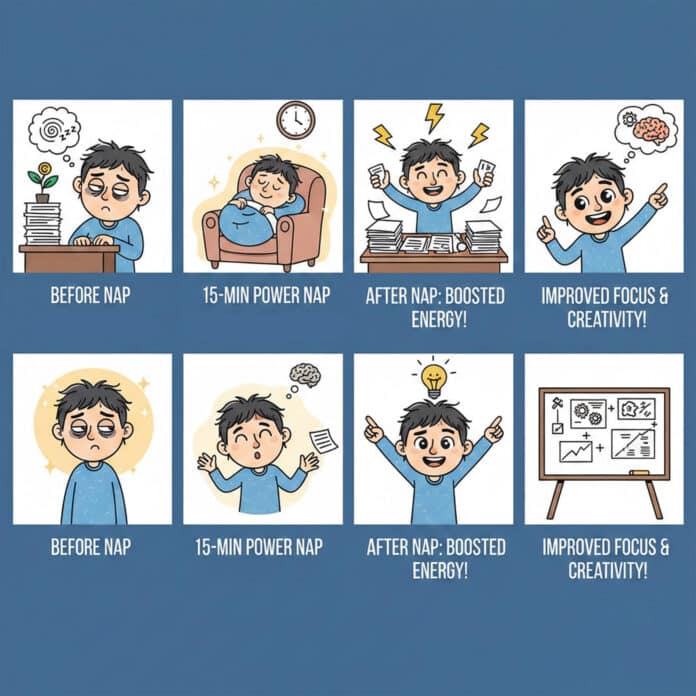 . This quick shut-eye doesn’t just rest your brain, but like its sister, the siesta; it improves your physical health as well