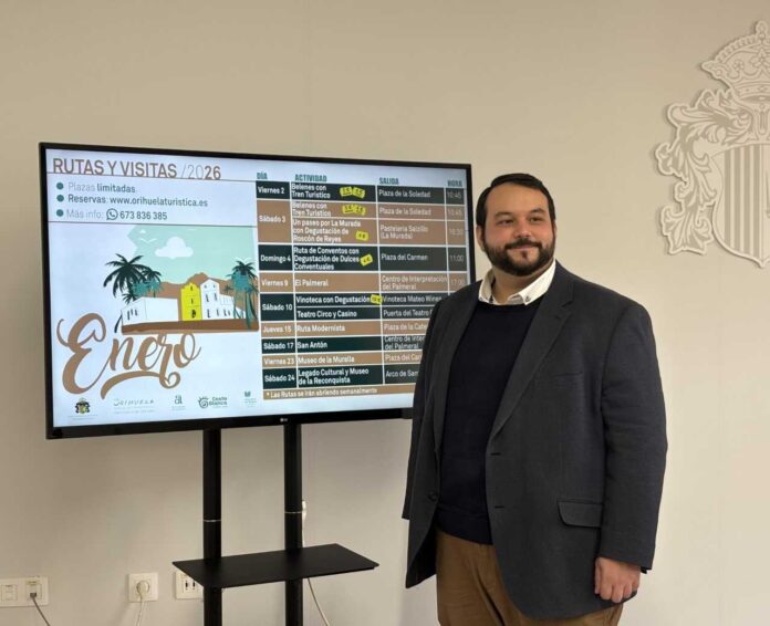 Wydział Turystyki Orihuela zaprasza mieszkańców i turystów do rozpoczęcia nowego roku od odkrywania historii, tradycji i smaków miasta, korzystając z serii nowych tras i atrakcji zaplanowanych na styczeń.