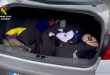 Un gang de masques d'Halloween démantelé Deux jeunes hommes recherchés par la police ont été arrêtés devant une banque à El Campello après que des agents de la Guardia Civil ont mis au jour leur implication présumée dans une série de vols commis selon la technique dite de « l'étreinte », une méthode de distraction ciblant souvent les personnes âgées.