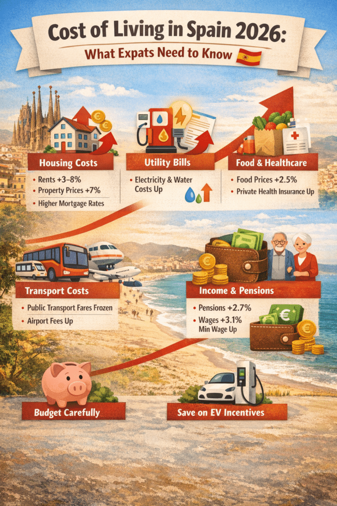 Nå som 2026 er rett rundt hjørnet, forbereder utvandrere som bor i Spania seg på nok et år med økende kostnader.