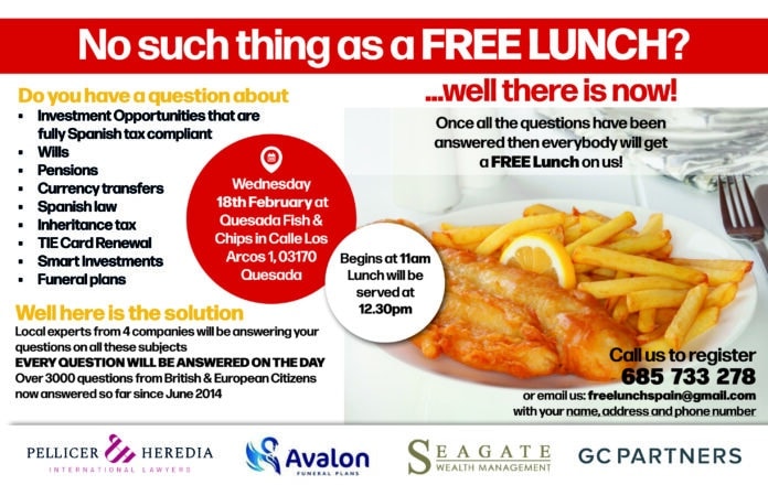 Das Team von Free Lunch Spain hat über 3,000 Menschen mit wichtigen Informationen über das Leben in Spanien versorgt. Sie stellen sicher, dass alle Teilnehmer die richtigen Antworten auf ihre spezifischen Fragen erhalten.