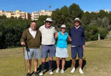 Sunshine and Smiles as San Miguel Golfers Conquer the Murcian Hills Our first Pairs Knockout Match of the year pitted the mighty “McCann Clan” against Norman Padmore and Adrian Roberts. Fresh off a pre‑BIG‑birthday holiday, the McCann Clan stormed to a 3/1 victory.