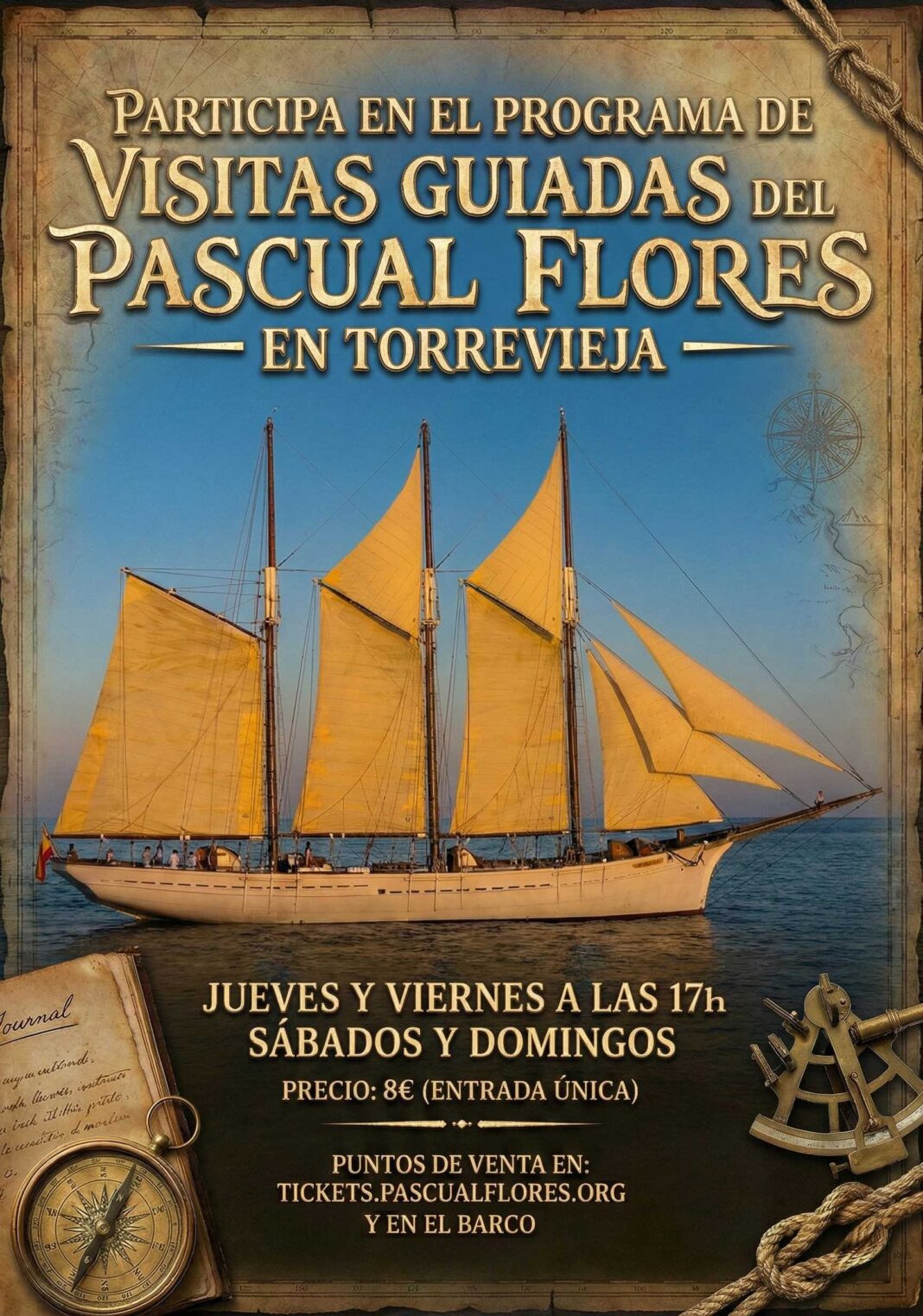 Историческая шхуна «Паскуаль Флорес», одно из самых ценных плавучих морских судов испанского наследия и глобальный посол Торревьехи, вступает в новую главу своей истории в порту приписки с запуском программы специальных экскурсий с гидом.