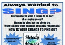 ÉLEVEZ VOTRE VOIX - ÉLEVEZ VOTRE ESPRIT… chantez avec les CRÉATEURS DE MÉLODIES Le groupe vocal Melody Makers Quesada organise une JOURNÉE PORTES OUVERTES pour les nouveaux membres le JEUDI 26 FÉVRIER, de 13h30 à 15h30 au Club, Calle Toledo 24, Quesada, 03170.