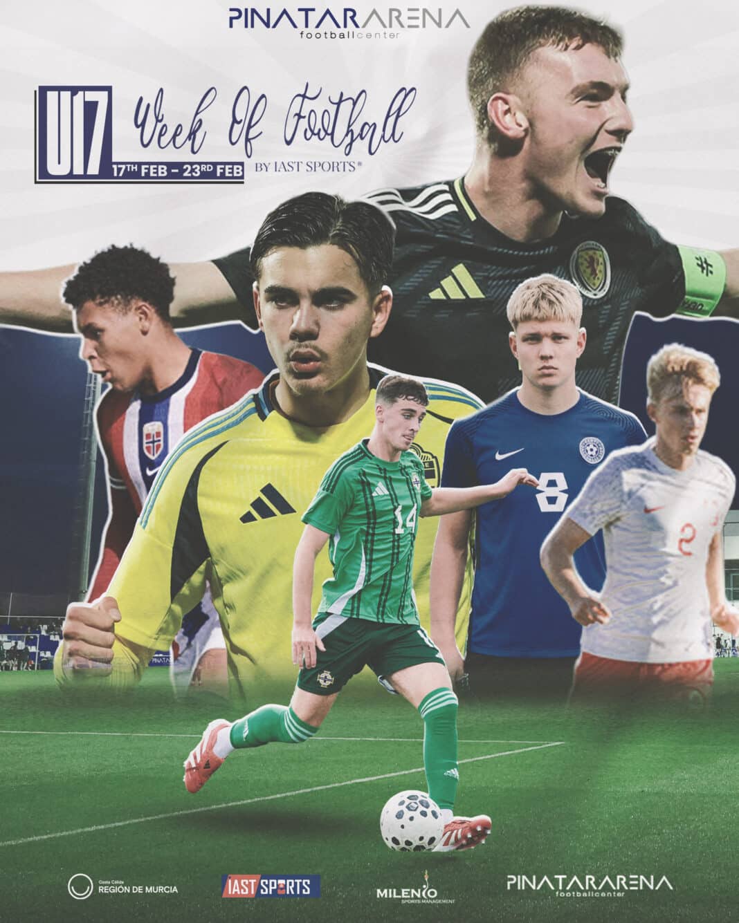 All matches will be played at the Pinatar Arena complex in San Pedro del Pinatar, offering fans the chance to follow the progress of some of the most promising young talents in European football.