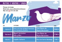 Orihuela Unveils Packed Programme of Cultural Routes and Guided Visits for March 2026 The Ayuntamiento de Orihuela, through its Tourism Department, has presented its “Routes and Visits – March 2026” programme, offering a full calendar of cultural, historical and heritage activities throughout the month.