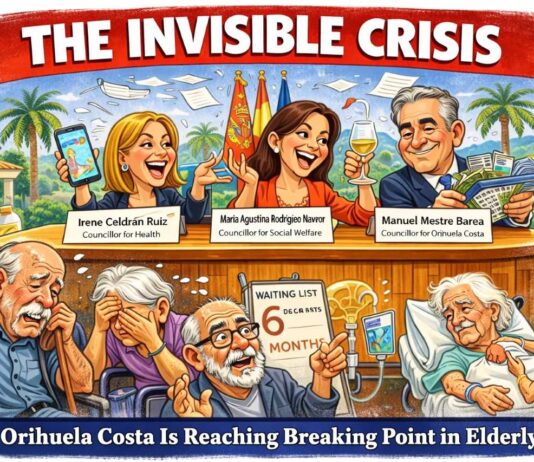 THE INVISIBLE CRISIS – AN OPEN LETTER TO THE ORIHUELA COUNCILLORS FOR HEALTH, SOCIAL WELFARE AND THE COAST The Costa lacks adequate local public provision for nursing and long-term care — a glaring gap in a district with a high concentration of older residents.