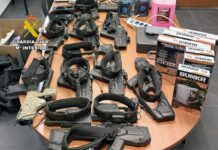 LASER HEIST SHOCK: Man nabbed after brazen shopping trolley raid at mall games venue A man has been arrested after allegedly pulling off a bizarre heist—stealing a stash of laser guns from a leisure centre inside a shopping mall in Lorca.