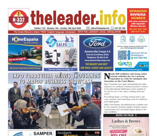 De Costa Blanca Leader krant, 13 april 26 – Editie 1123 Met bijna 200 exposanten en een grote bezoekersopkomst onderstreept Expo Torrevieja de groeiende reputatie van de stad als centrum voor ondernemerschap en innovatie aan de Costa Blanca. Expo Torrevieja bewees afgelopen weekend opnieuw haar grote aantrekkingskracht en trok duizenden bezoekers naar het Internationale Auditorium aan de rand van de stad voor een van de belangrijkste evenementen in de regio.