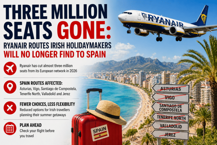 The budget airline has scaled back operations across Ireland and key Spanish destinations, leaving holidaymakers with reduced choice and potentially higher fares on some of the most popular sun routes.