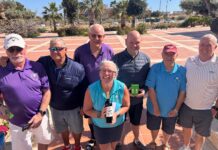 Wind, Wobbles & Water Hazards as Saurines Serves Up April Madness! If we hadn’t known better we would have thought the wind was an April Fool’s joke. Honestly, standing on that 1st tee in the blazing sunshine with the wind whipping around our what-nots!