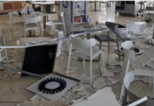 Seven Injured After Hotel Ceiling Collapses on Diners in Benidorm At least seven people were injured on Sunday after part of a hotel ceiling collapsed onto diners at the Poseidón Palace in Benidorm, sending plasterboard and air-conditioning ducting crashing down on terrified guests.