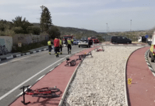 Three Irish cyclists seriously injured after car collision near La Pedrera reservoir in Orihuela The Civil Guard is investigating the 73-year-old man for reckless driving. It is thought that he possibly pressed the accelerator instead of the break causing him to speed into the group of cyclists.