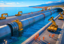 Spain and Morocco Advance Plans for Strait of Gibraltar Rail Tunnel Current plans envision infrastructure stretching roughly 65 kilometres, with around 40 kilometres on Spanish territory. The northern entrance would be located near Vejer de la Frontera. The distance between the terminal stations would be 42 kilometres, including 38.5 kilometres of tunnel, of which 27.7 kilometres would run underwater.