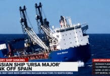 Reports claim that Russian Ship that sank off Murcia was carrying Nuclear Cargo The rescue operation changed course when a Russian warship arrived and ordered Spanish rescue boats to withdraw