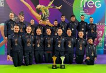Anastasia Salkova helps Valencian team to silver and bronze at Spanish Schools Championships Anastasia Salkova, a gymnast from Club de Gimnasia Rítmica Jennifer Colino, has once again shone on the national stage after helping the Valencian Community win silver and bronze at the Spanish School-Age Rhythmic Gymnastics Championships, held in Oviedo on 4 and 5 June.
