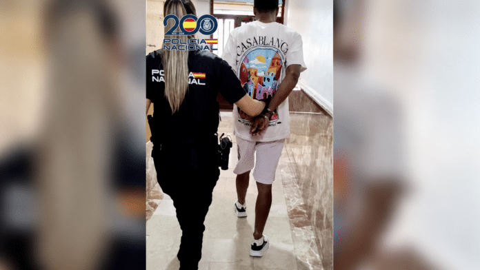 The National Police detained the man on Monday afternoon after judicial authorities ordered that the sentence against him be carried out without delay. As part of the ruling, he will be expelled to his country of origin and banned from returning to Spain for five years.