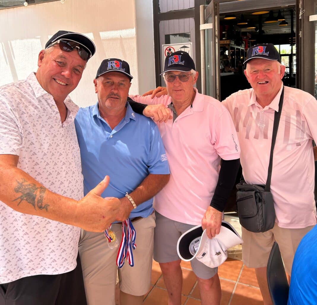 El jueves pasado, 98 golfistas compitieron en el primer evento benéfico de golf de la Royal British Legion de este año, que se celebró en el club de golf Saurines.