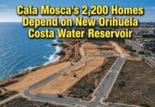 Cala Mosca’s 2,200 Homes Depend on New Orihuela Costa Water Reservoir Plans to build around 2,200 homes at Cala Mosca remain dependent on the construction of a new drinking-water reservoir for Orihuela Costa, with the development unable to proceed unless sufficient water resources can be guaranteed.