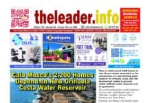 Edition 1135 of the Costa Blanca and Costa Calida Leader Newspaper 6 – 12 July 2026 The latest edition brings English-language news, sport and events from across the southern Costa Blanca and Mar Menor. Plans to build around 2,200 homes at Cala Mosca remain dependent on the construction of a new drinking-water reservoir for Orihuela Costa, with the development unable to proceed unless sufficient water resources can be guaranteed.