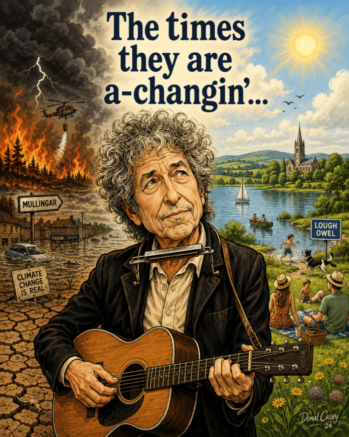 Bob Dylan wrote and recorded a famous song back in the 60s; ‘The times they are a-changin’ . Bob is still around today and if he had a hankerin’ to write a sequel to his iconic song, climate change would surely have to feature as the great time-changer.