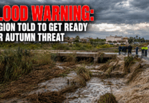 Flood Warning: Region told to get ready for Autumn Threat Officials fear that heavy autumn rain falling on dry, hardened ground could quickly overwhelm poorly maintained ravines and drainage channels, placing homes, businesses and roads at risk.