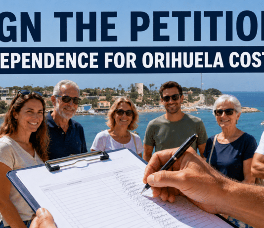 Teken de petitie voor de onafhankelijkheid van Orihuela Costa. PIOC bereidt een formeel onafhankelijkheidsdossier voor, ondersteund door technische rapporten die de haalbaarheid van een aparte gemeente beoordelen. Het aantonen van publieke steun door middel van handtekeningen op een petitie is een belangrijke eerste stap in dat proces.