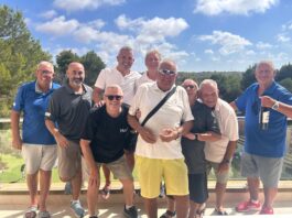 San Miguel GS en Las Ramblas (5 de agosto de 2026) Hoy nos acompañaron 29 socios y 11 invitados: un grupo agradable y simpático que soportó una humedad de 34 °C, pero con una brisa bastante agradable.