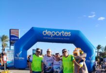 ADAPT’s Aladdin to Help Fund Local Mental Health Services The photos show two of our members Yolanda and Carlos with the president and staff of AFEMAR at their recent “RunRun” fund-raising march and the brand new SEPAP centre in San Javier.