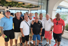 San Miguel Golfers Play Musical Rooms as Storm Crashes AGM With the AGM waiting for us after the golf, there was no shortage of important business to discuss – or at least to postpone until everyone had finished comparing scorecards. The weather, meanwhile, had drawn up an agenda of its own.