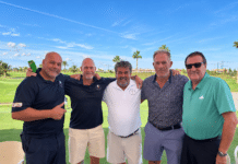 San Miguel GS at La Serena Golf (14 October 2026) October may have been on the calendar, but La Serena seemed to have missed the memo. Bright skies and remarkably warm sunshine greeted our field of 47 players, and sun cream, cold drinks and every scrap of shade were soon in demand.